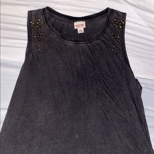 Dark Wash Studded tank top